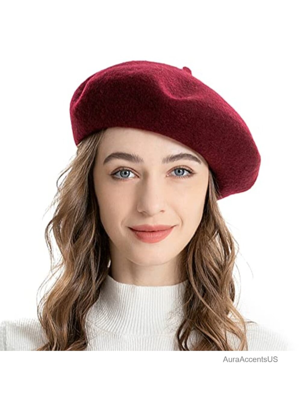 90% Wool French Beret Hat Classic Artist Cap for Women